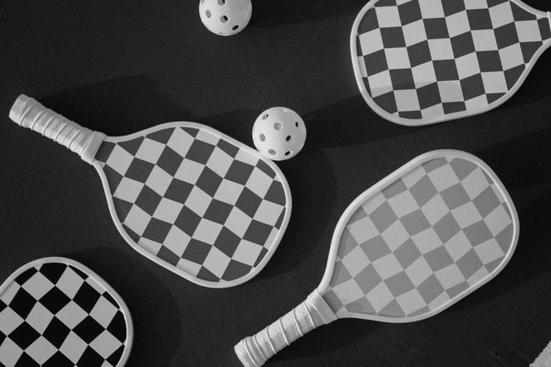 A selection of budget pickleball paddles
